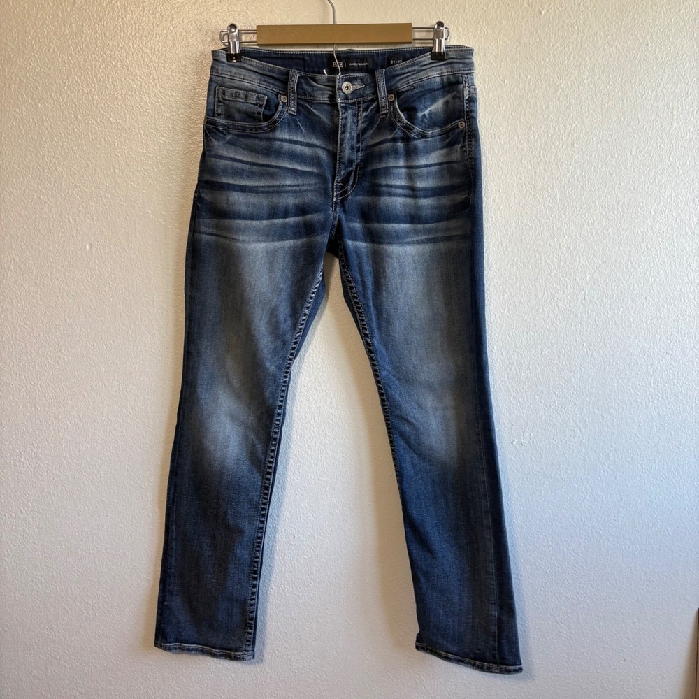 BKE Denim Size 31 Jake Straight Leg Jeans Dark Wash Western Country Casual
